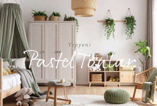 Pastel Renklerle Çocuk Odalarında Sakinlik ve Neşe