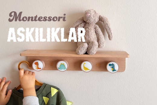 Montessori Duvar Askılıkları ile Düzenli ve Estetik Çocuk Odaları 