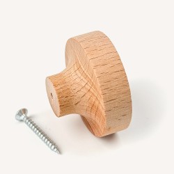 Ebruli Desenli Ahşap Kulp