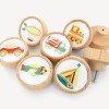 Sevimli Taşıtlar Serisi Ahşap Çocuk Odası Kulpları - 6'lı Set