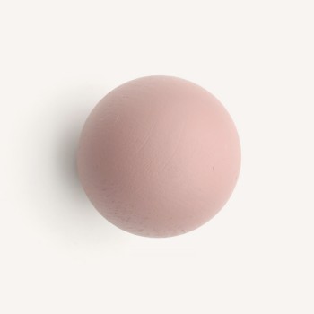 Pudra Pembe Yuvarlak Ahşap Kulp