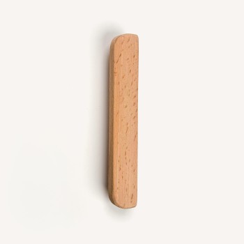 128 Mm Oval Köşeli Doğal Ahşap Kulp