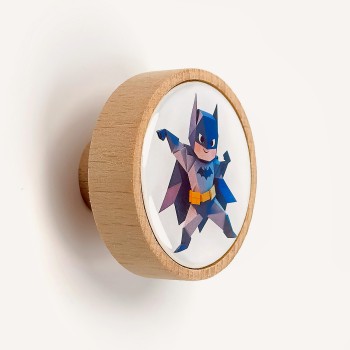 Batman Origami Tarzı Ahşap Çocuk Odası Kulpu